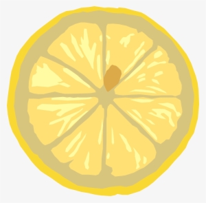Lemon Drawing Background - Lemon Slice Transparent Background