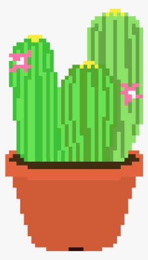 Pixel Cactus Png Graphic Royalty Free Stock - Cactus Pixel Png