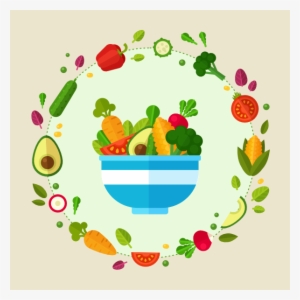 Picture Transparent Download Create A Flat Style Vegetable - Posters On Eat Right Be Bright