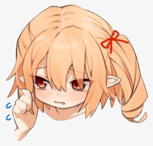 Flandre Embarrassed Discord Emoji - Anime Discord Sip Emojis