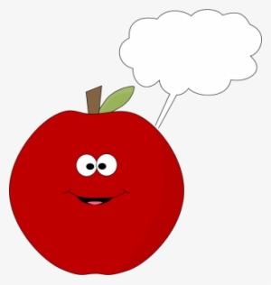 Red Apple With A Blank Callout - Tarako Wadanohara