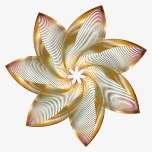 Clipart Prismatic Flower Line Art No Background Png - Art