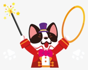 Circus Puppy Ring Leader - Portable Network Graphics