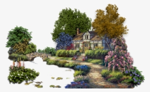 Go To Image - Swan Cottage Jigsaw Puzzle