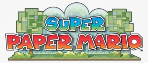 Super Paper Mario Logo - Super Paper Mario Title