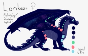 I Finally Got Around To Making A Proper Ref For My - Wings Of Fire Rainwing Skywing Hybrid