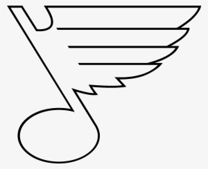 Perspective St Louis Cardinals Logo Coloring Pages - St Louis Blues Logo Black And White