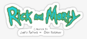 "rick And Morty Logo" Stickers By Angelwhat - Rick And Morty Logo Imagen