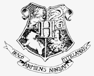 Hogwarts Crest Clipart Graphic In Gimp Photo Editor, - Harry Potter Drawing