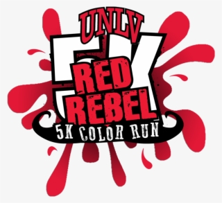 Unlv Red Rebel Color Run - Ncaa Unlv Rebels Secondary Logo Small Static Decal