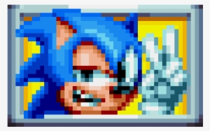 A Frame From The Sonic Mania Sign Post - Pixel Art Sonic Mania Tails