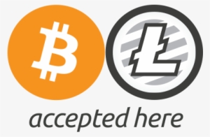 64px Button - Bitcoin And Litecoin Accepted Here