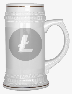 Litecoin Logo 22 Oz Beer Stein
