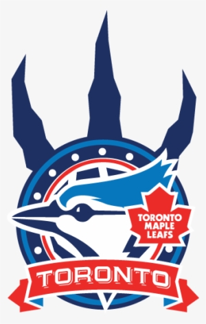 All Toronto Teams Together One Big Logo - Toronto Maple Leafs Wall Decal