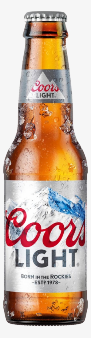 Miller Lite Bottle Png Clip Black And White - Coors Light Beer 24-7 Fl. Oz. Bottles