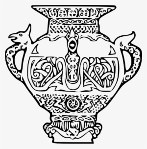 Free Vector Viking Vase Clip Art - Design For Vase Drawing