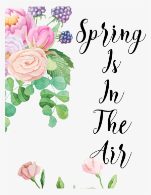 Spring Is In The Air Printable And Picmonkey Tutorial - Notes: Notebook With 100 Lined Pages! White Paper-5x8