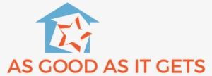 business logo for as good as it gets house cleaning - triangle