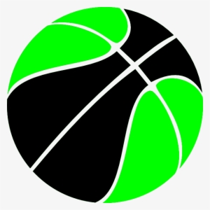 Svg Freeuse Green And Black Clip Art At Clker - Transparent Background Basketball Clipart