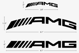 Revised Amg Curved Brake Caliper Decal - Mercedes Amg F1 Logo