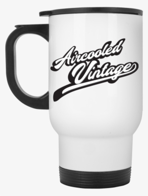 Aircooled Vintage Logo White Travel Mug - Mug