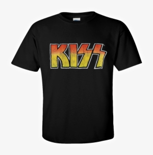 Kiss Official T-shirt Vintage Logo Heavy Metal Rock - Catman Kiss Makeup Kit