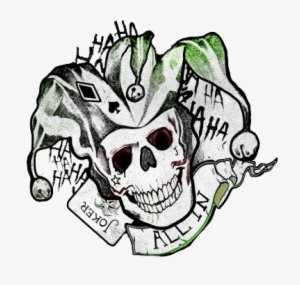 Joker Logo Png - Joker Tattoo Poster Suicide Squad