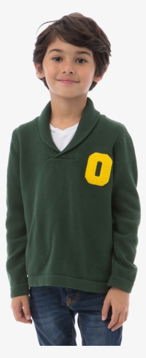 Oregon Ducks Boy's Shawl Sweater - Portable Network Graphics