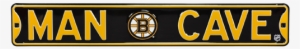 Boston Bruins “man Cave” Authentic Street Sign - Pittsburgh Steelers Man Cave Rugs