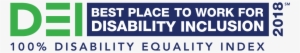 Dei Best Places To Work For Disability Inclusion Logo - Disability Equality Index 2018