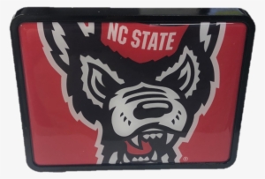 Nc State Wolfpack Mega Wolfhead Universal Plastic Hitch - Nc State Tuffy Logo