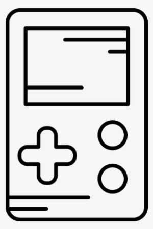 Little Gameboy Vector - Gameboy Outline