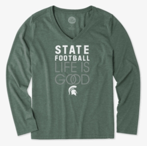 Women's Michigan State Infinity Football Long Sleeve - University Of Oklahoma Women's Shirt