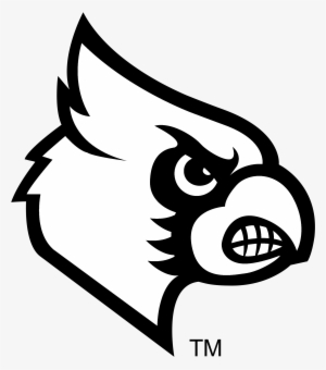 Freeuse Cardinal Svg Black And White - Louisville Cardinals Logo Png