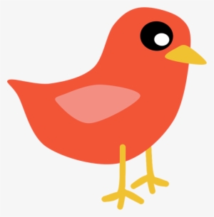Red Cardinal Bird Vector Clip Art - Red Bird Clipart