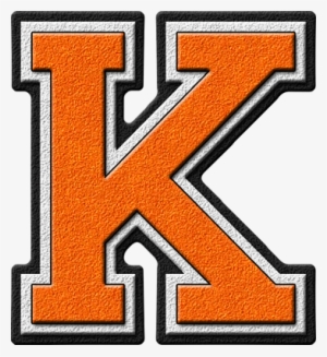 Presentation Alphabets Orange Letter - K In Box Letters