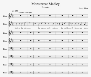 Monstercat Medley Sheet Music Composed By Henry Riker - Sheet Music