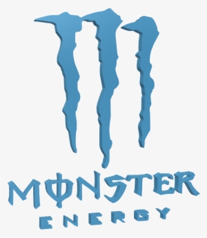 Monster Energy Logo - Monster Energy Logo Silber