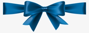 Blue Bow Transparent Clip Art - Blue Bow Transparent