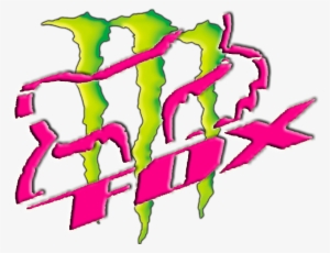 Energy Fox Logo Fitted Hat Black Monster Energy Hats - Fox Racing Logo Monster Png