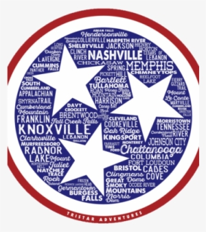 Tennessee Destination Decal - Tn Flag Circle