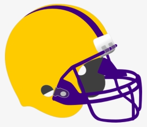 Football Helmet Clip Art At - Purple And Gold Football Helmet