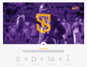 Stefon Diggs Logo On Student Show Png Minnesota Vikings - Stefon Diggs