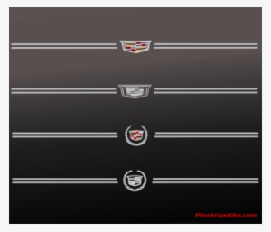 Cadillac Logo Emblem Pinstripe Kit - Decal