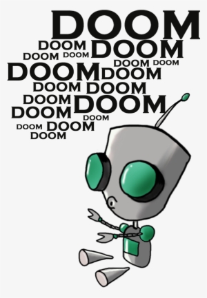 For Some Reason, This Adorable Tiny Robot Singing The - Doom Invader Zim