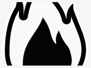 Fire Flames Clipart Outline - Flame Black And White