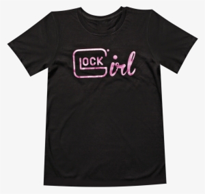The Glock Girl T-shirt Is Black With Pink Lettering - Tai Hao Le Shirt
