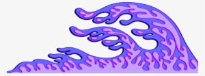Purple Wave Clip Art - Purple Waves Transparent