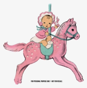 Clip Art Pretty In Pink Free Things - Carousel Horse Clipart Png