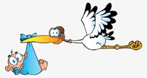 Stork And Baby Clipart Stork Carrying Ba Boy Cartoon - Storks Clipart